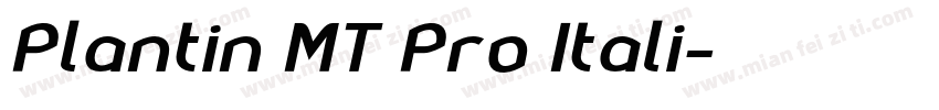 Plantin MT Pro Itali字体转换